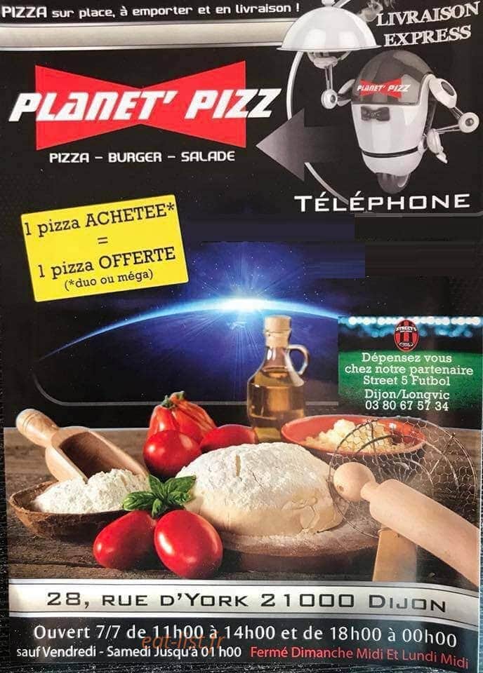 Planet’Pizz — carte page 1
