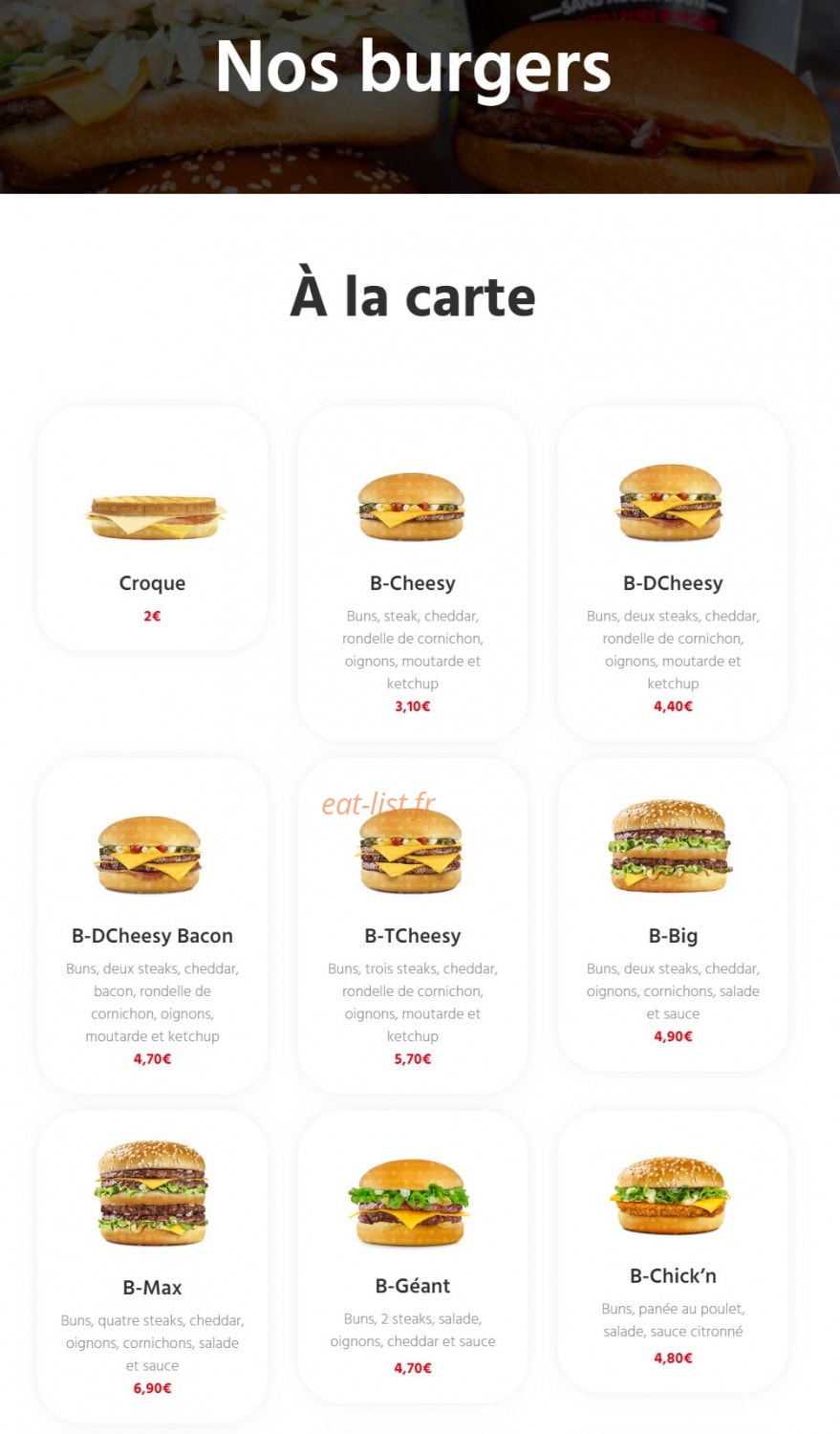Point B — carte page 6