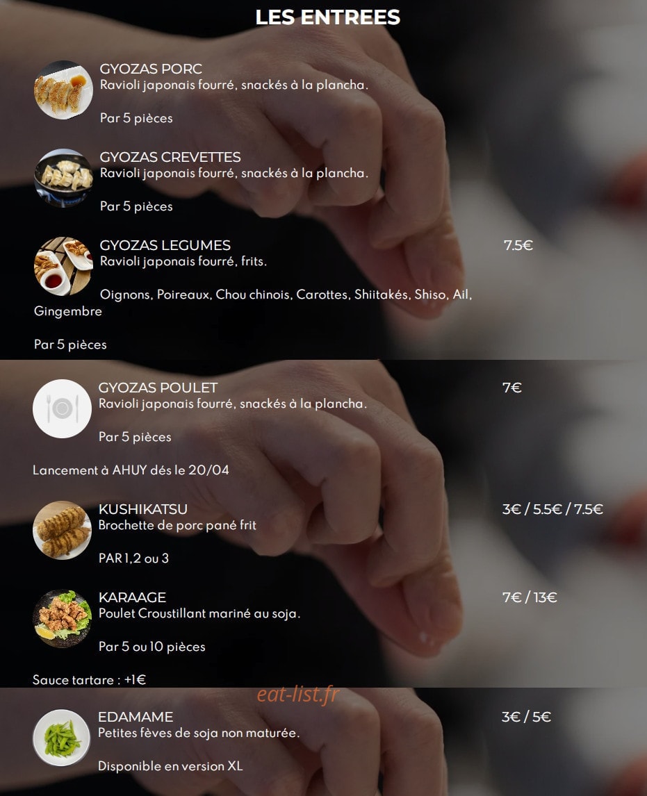 Ramen By Origine — carte page 1