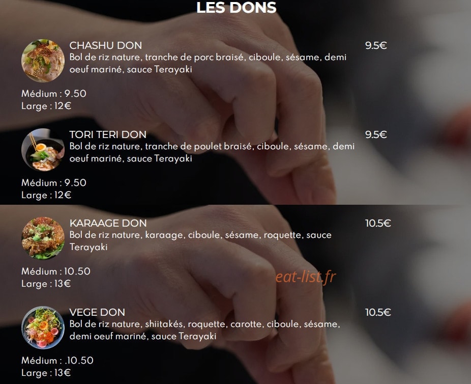 Ramen By Origine — carte page 3