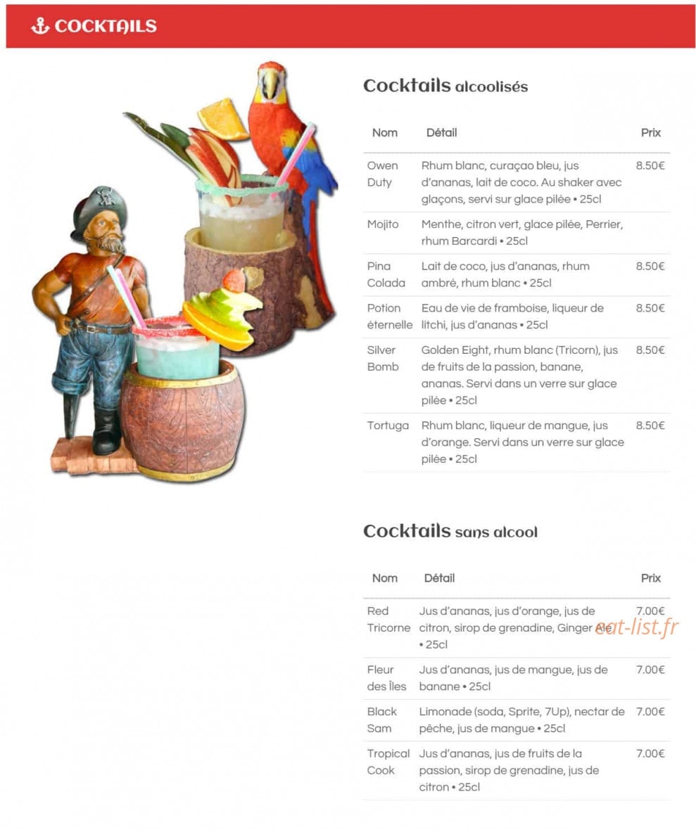 Refuge des Pirates — carte page 1
