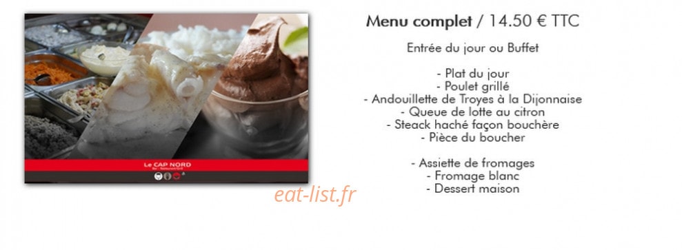 Restaurant Bar Grill Le Cap Nord — carte page 3