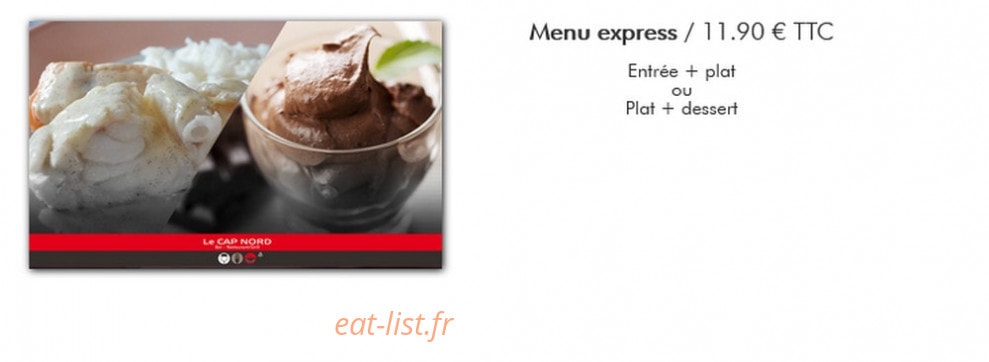 Restaurant Bar Grill Le Cap Nord — carte page 4