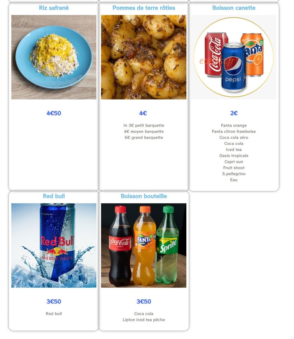 Rôtisserie Nilamin — carte page 4