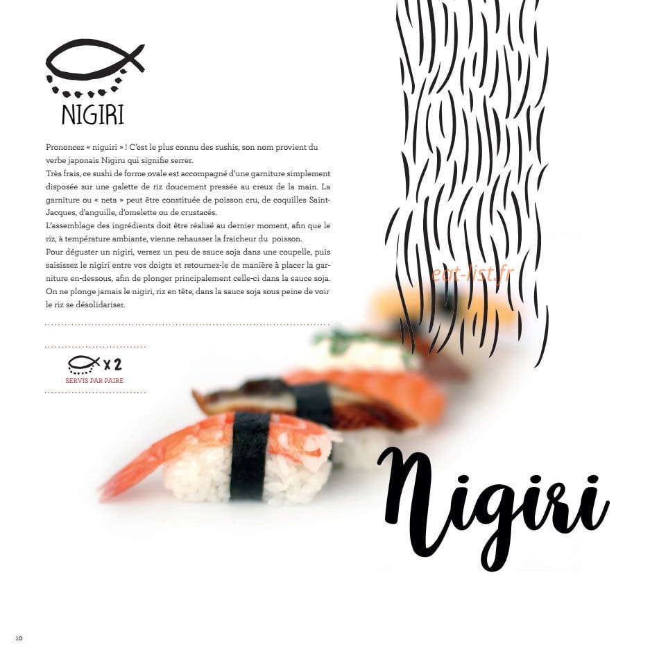 Samouraï Sushis — carte page 11