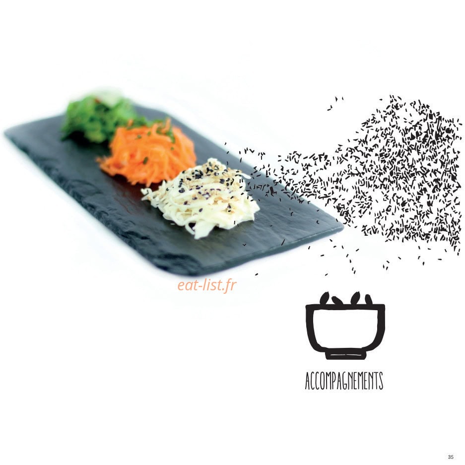 Samouraï Sushis — carte page 35