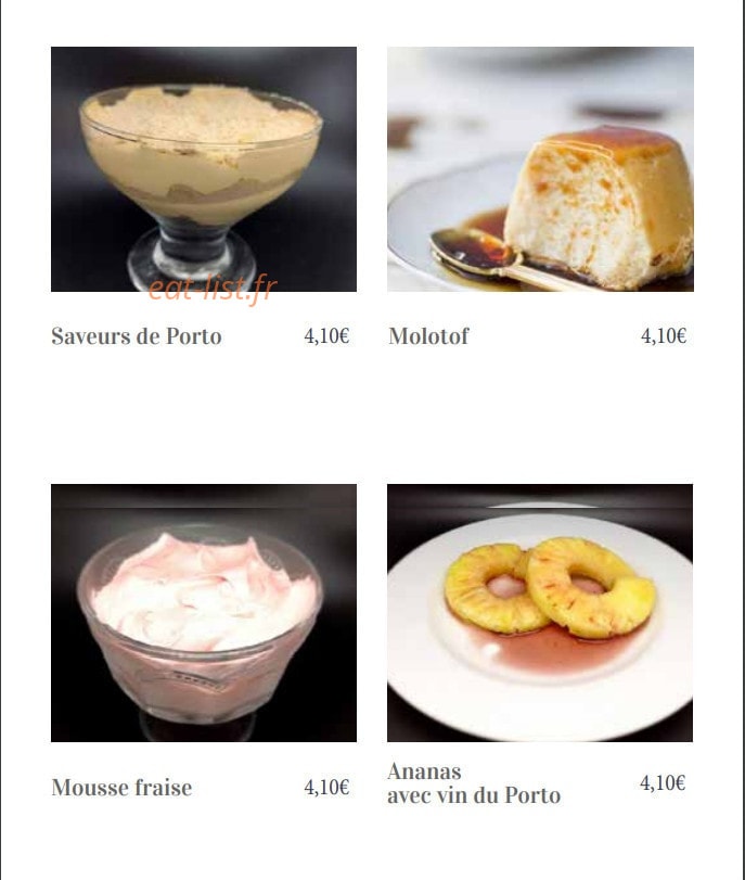 Saveurs de Porto — carte page 7
