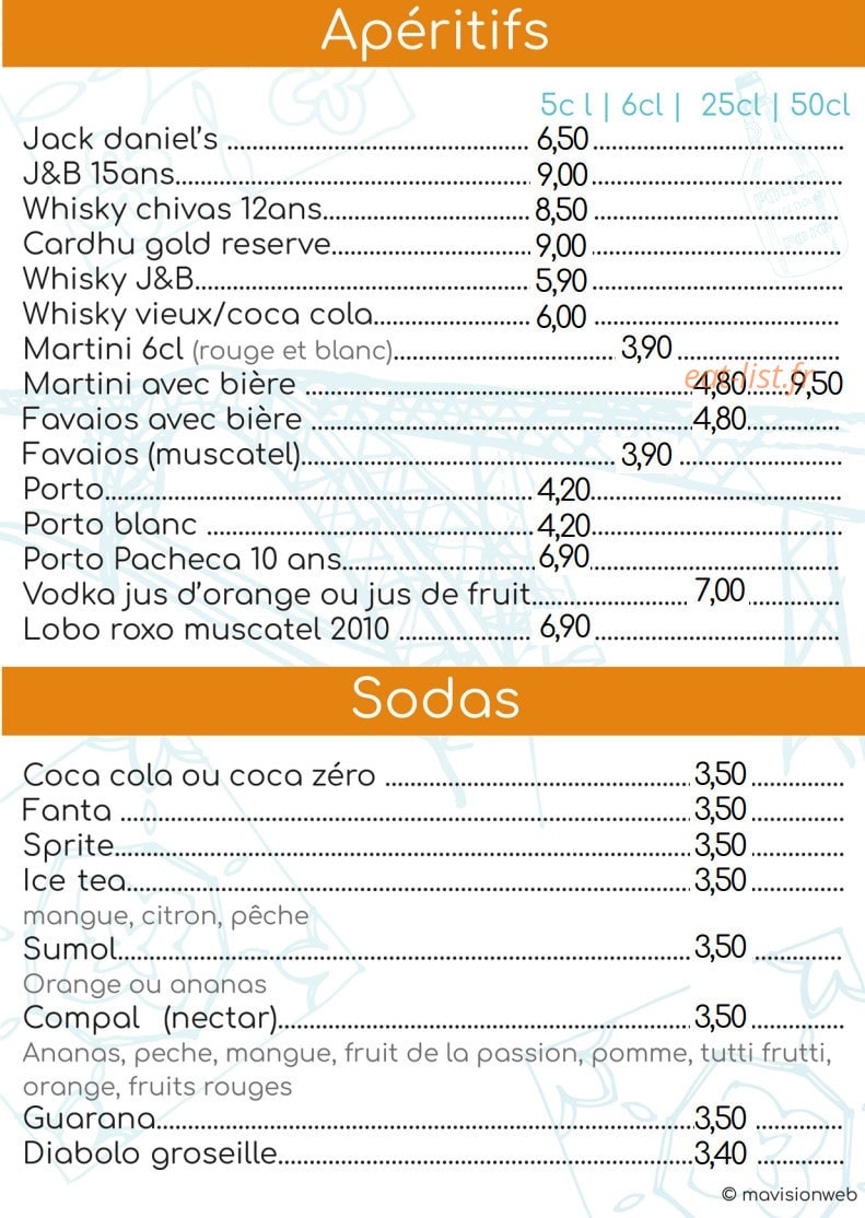 Saveurs de Porto — carte page 12