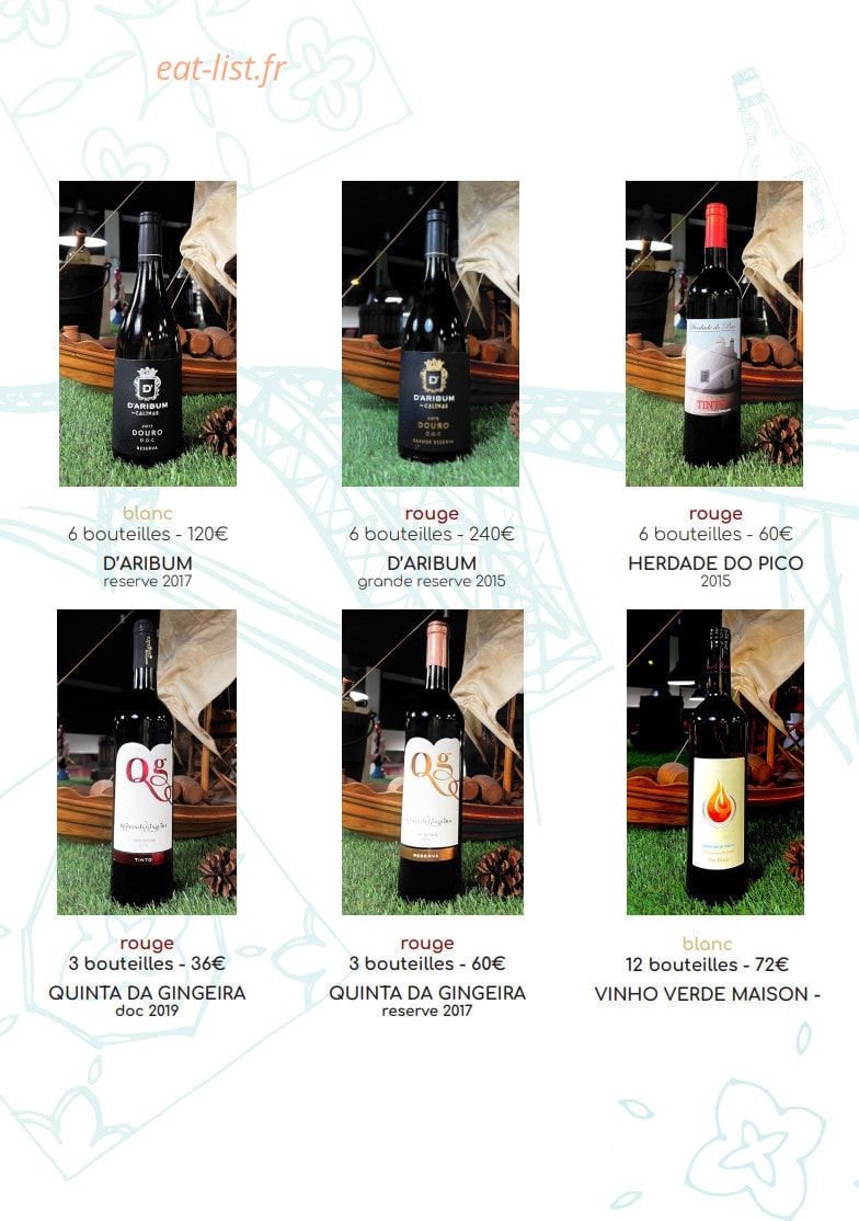 Saveurs de Porto — carte page 15