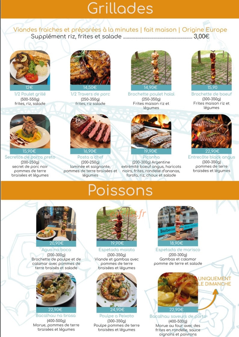 Saveurs de Porto — carte page 2