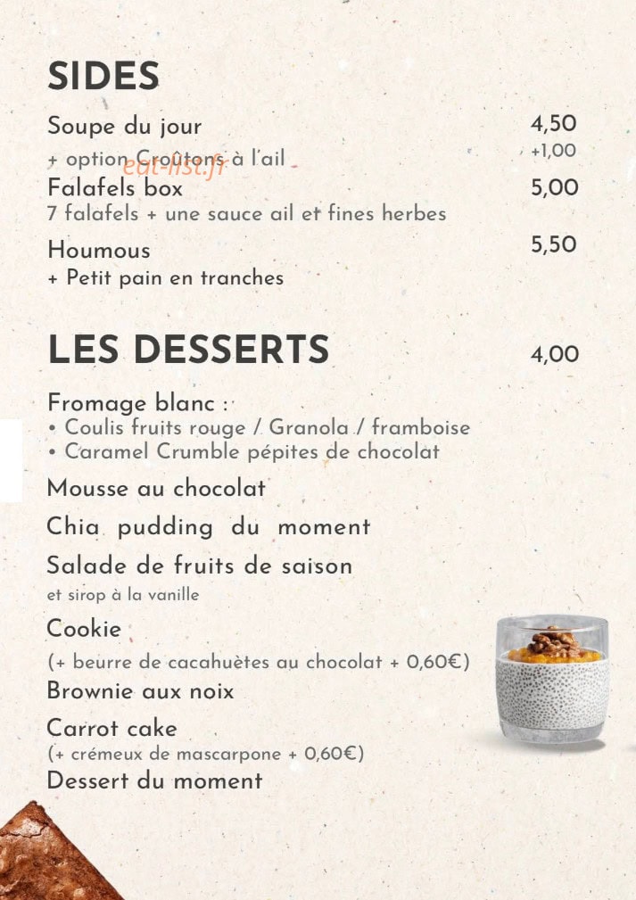 So Lunch — carte page 5