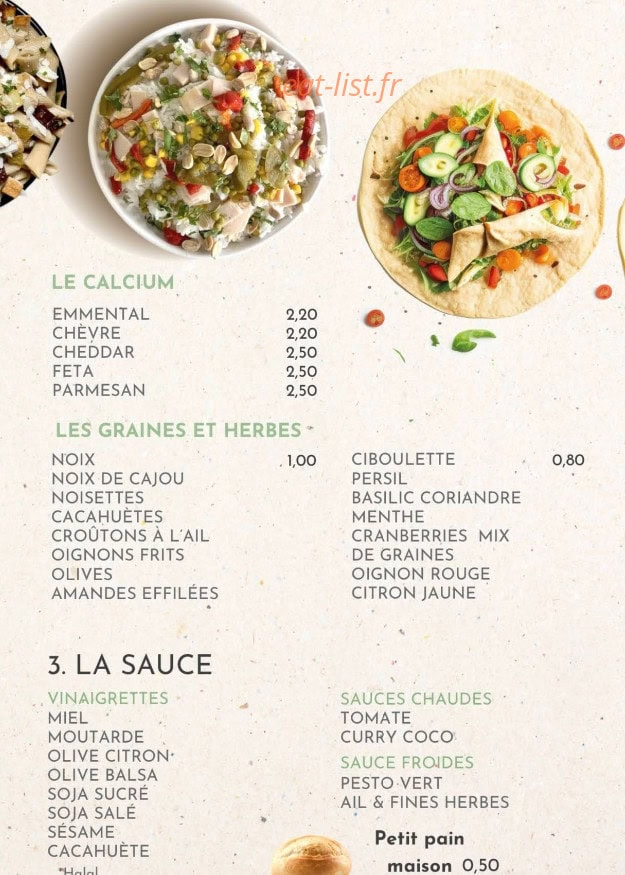 So Lunch — carte page 4
