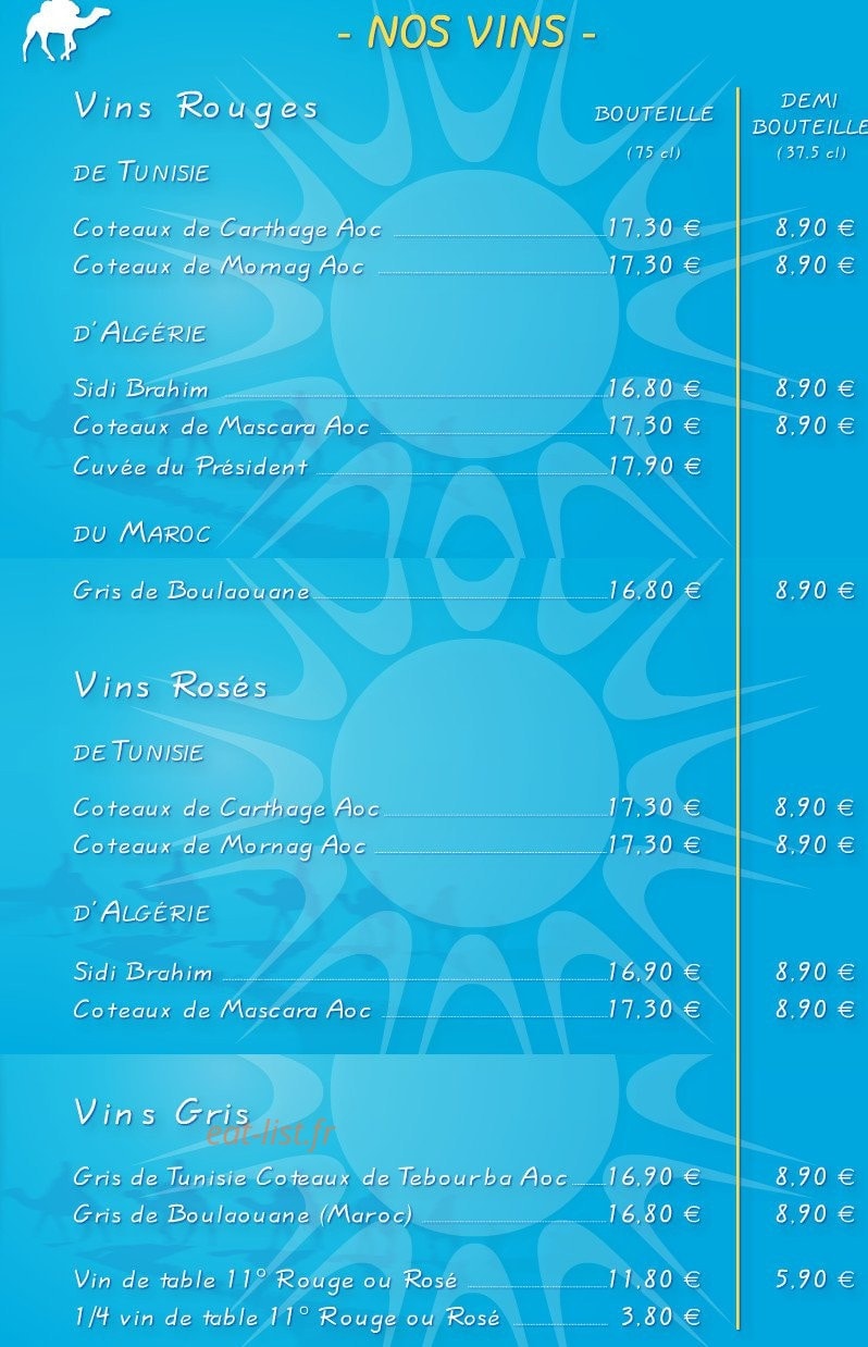 Soleil de Tunis — carte page 5