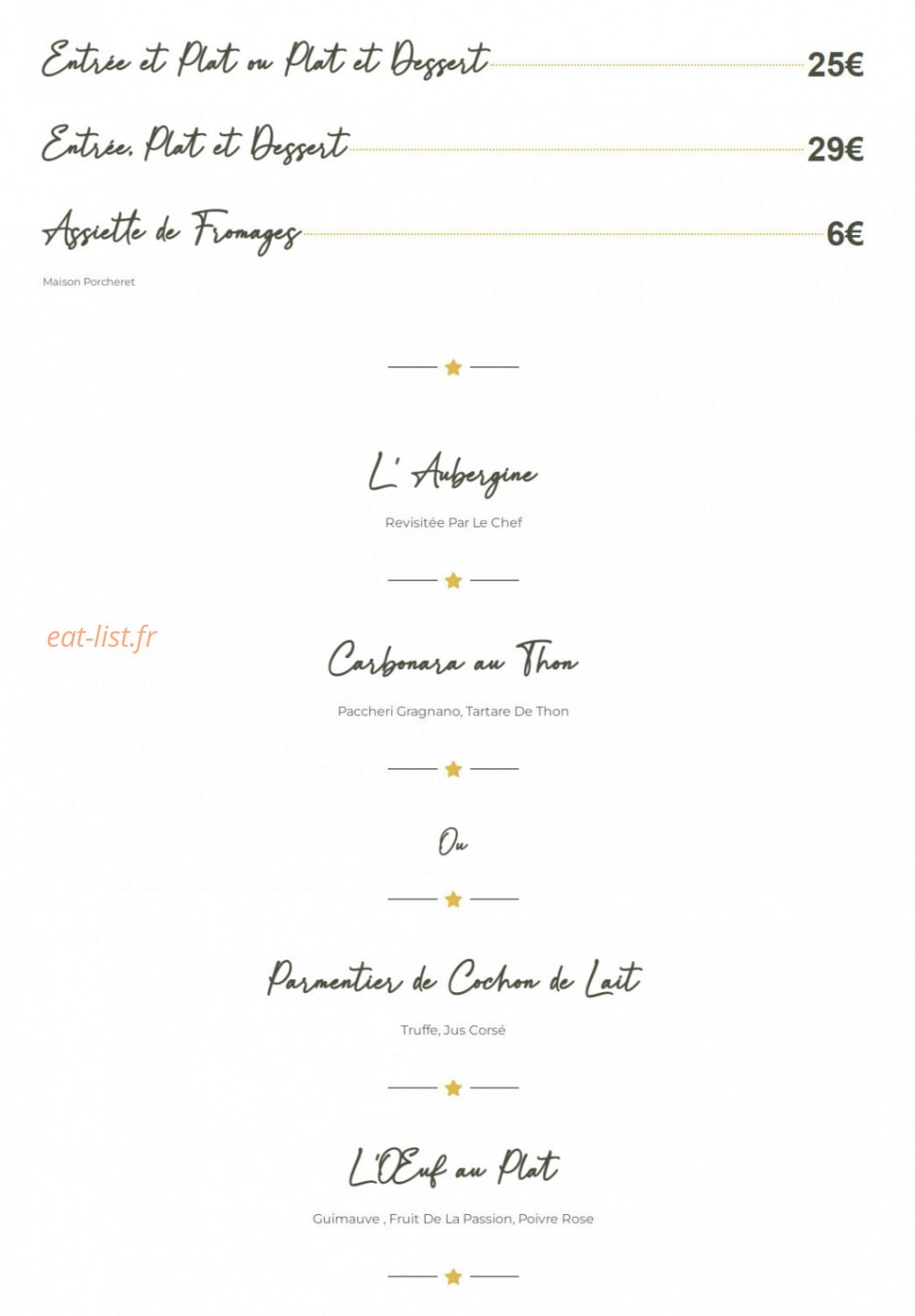 Sublime — carte page 1