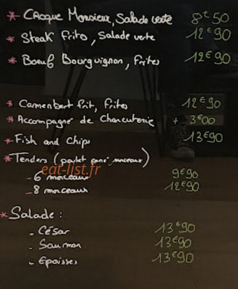Sucré Salé — carte page 2