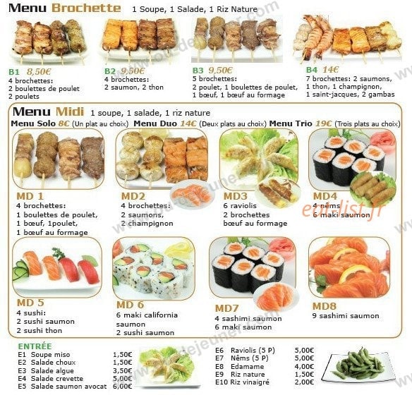 Sushi d'or — carte page 4
