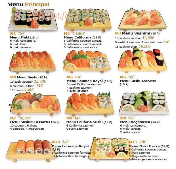 Sushi d'or — carte page 2
