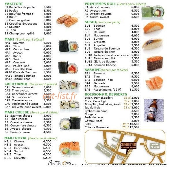 Sushi d'or — carte page 5