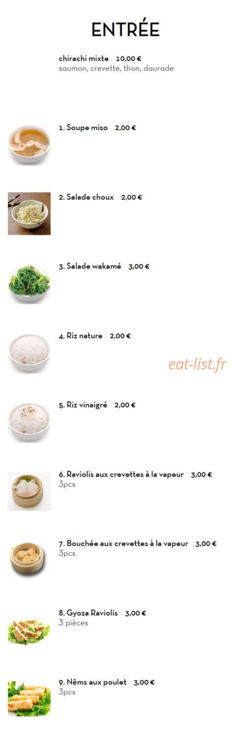Sushi Feist — carte page 3