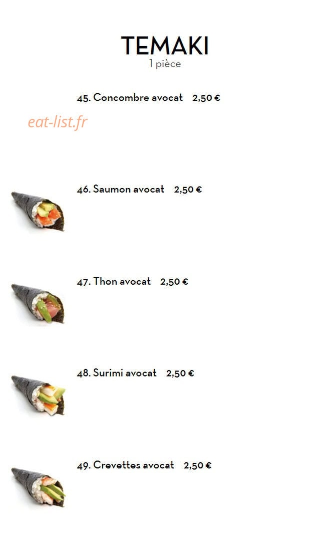 Sushi Feist — carte page 7