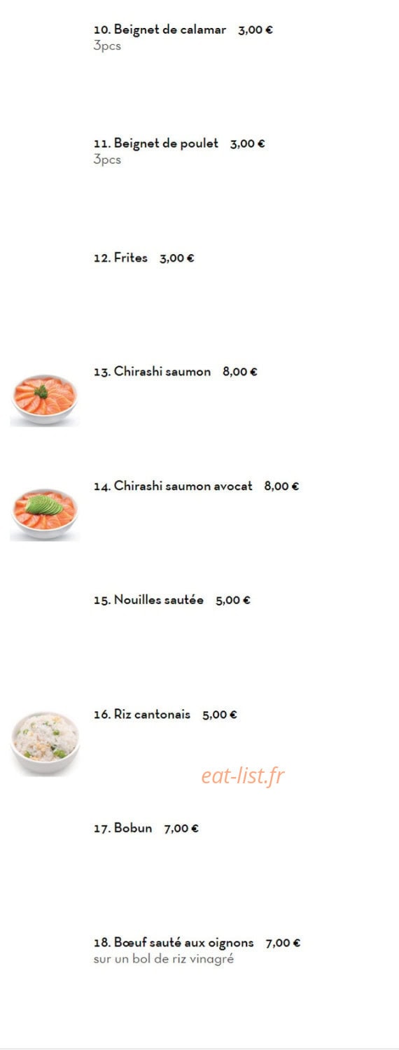 Sushi Feist — carte page 4