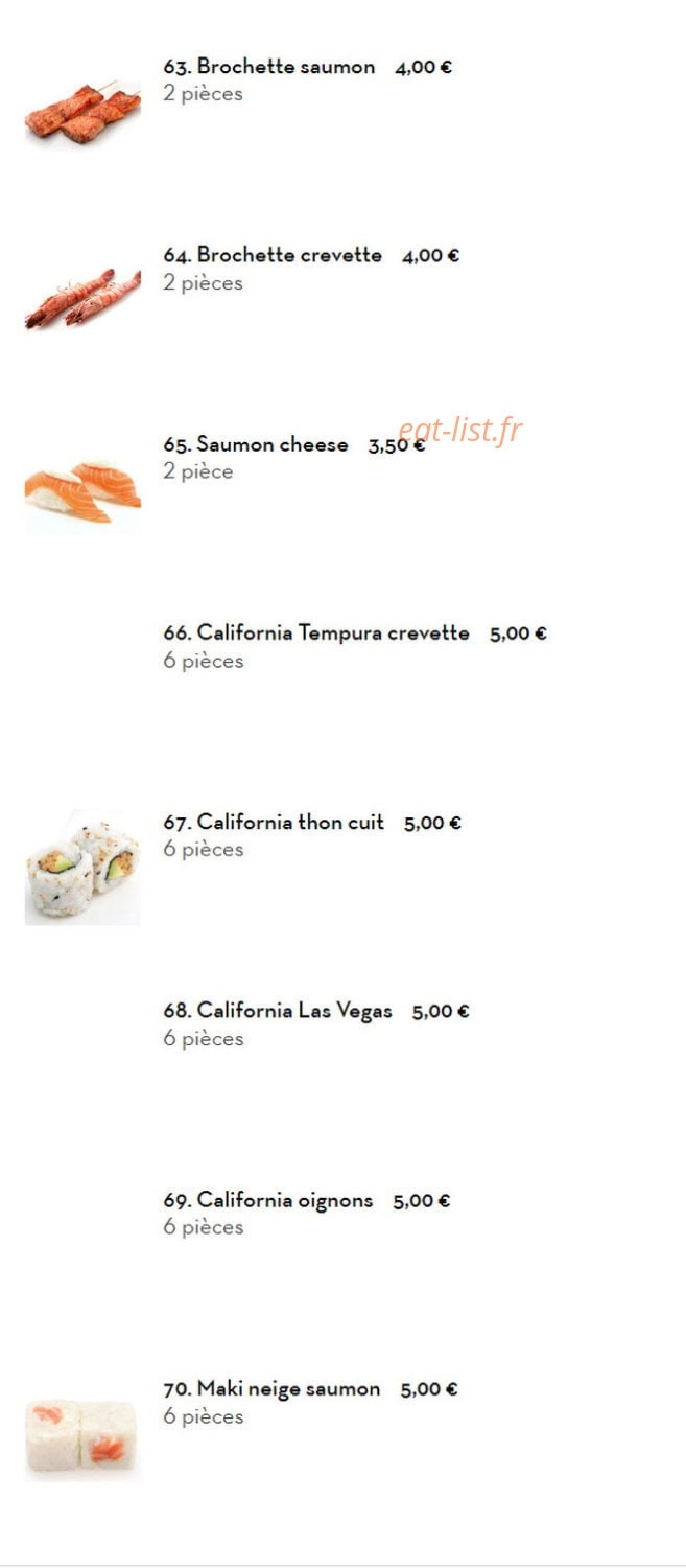 Sushi Feist — carte page 2