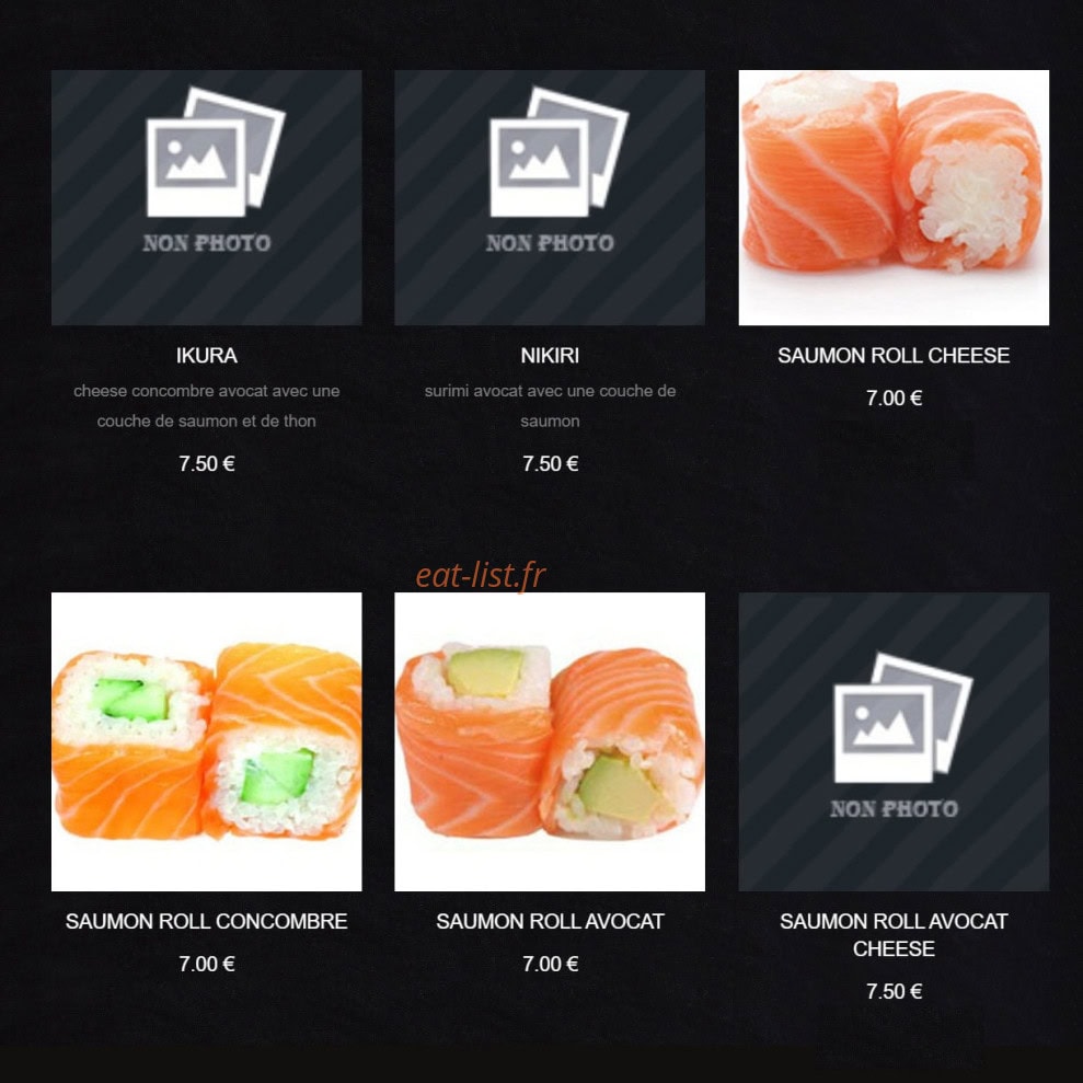 Sushi King — carte page 9