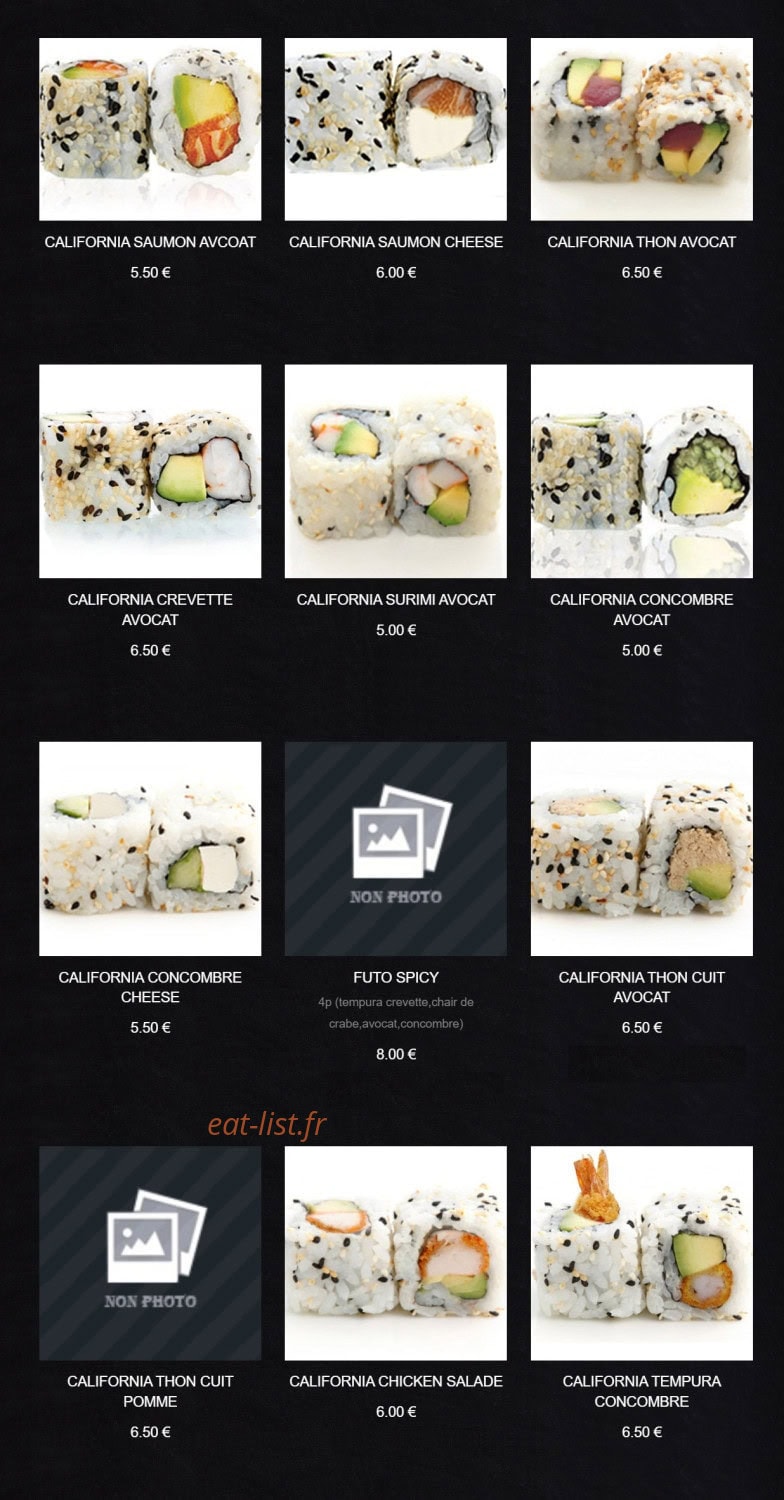 Sushi King — carte page 6