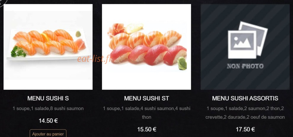Sushi King — carte page 16