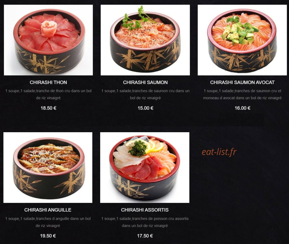Sushi King — carte page 21