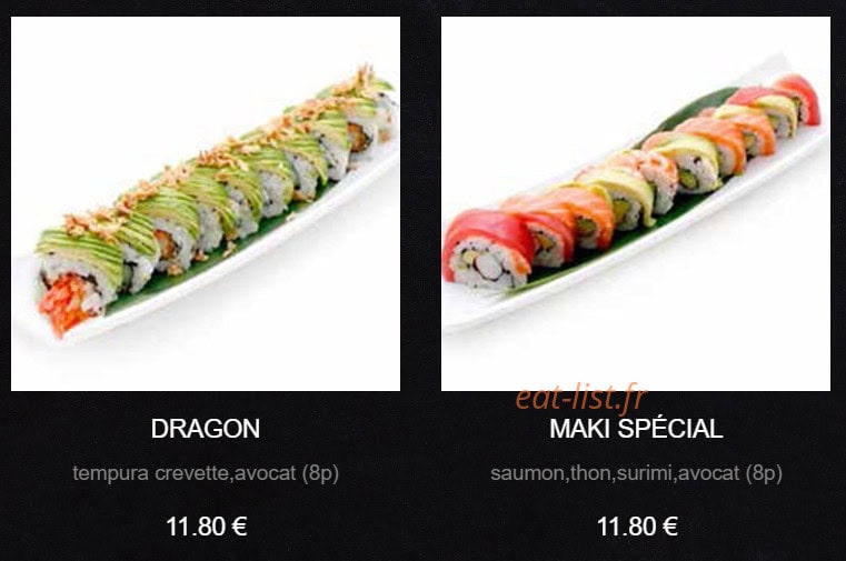Sushi King — carte page 7