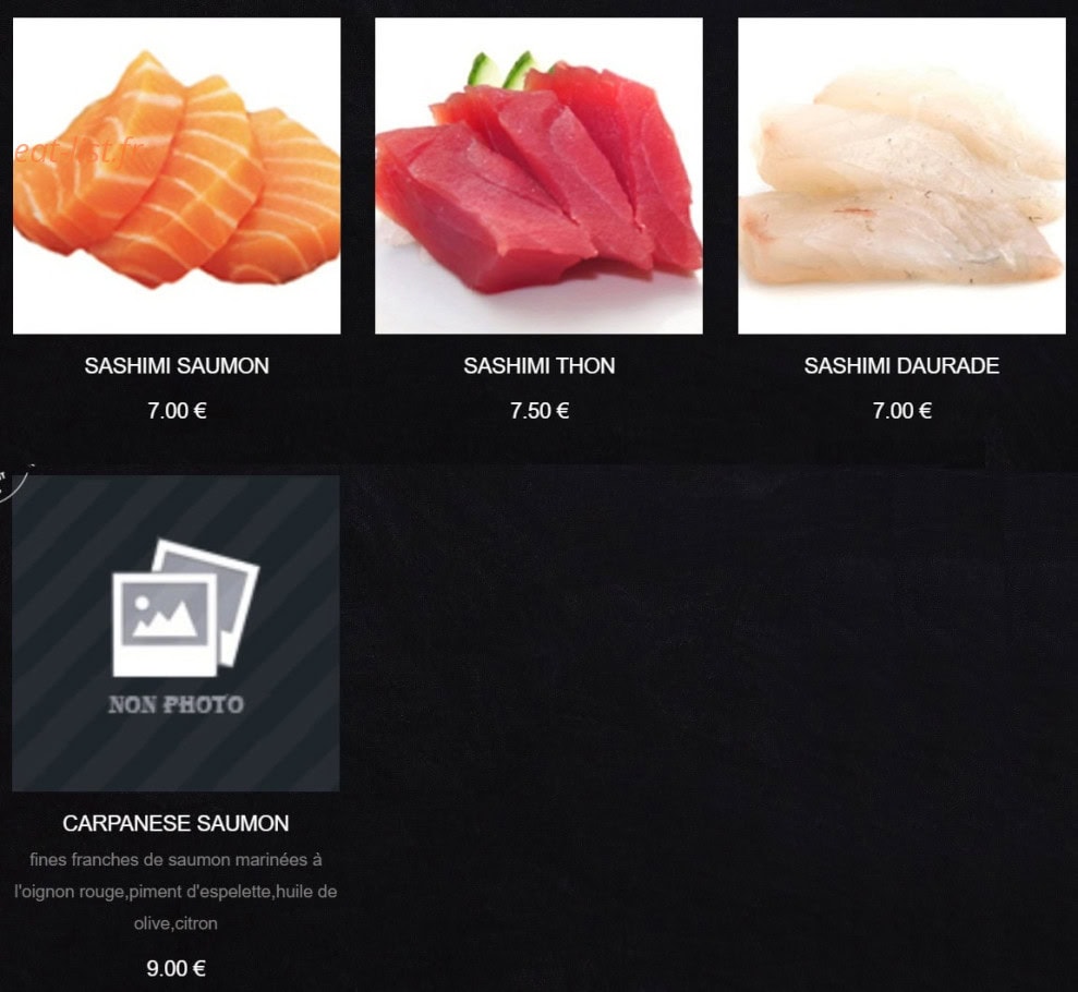 Sushi King — carte page 17