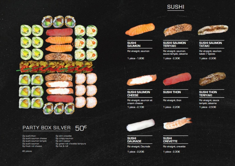 Sushi park — carte page 5