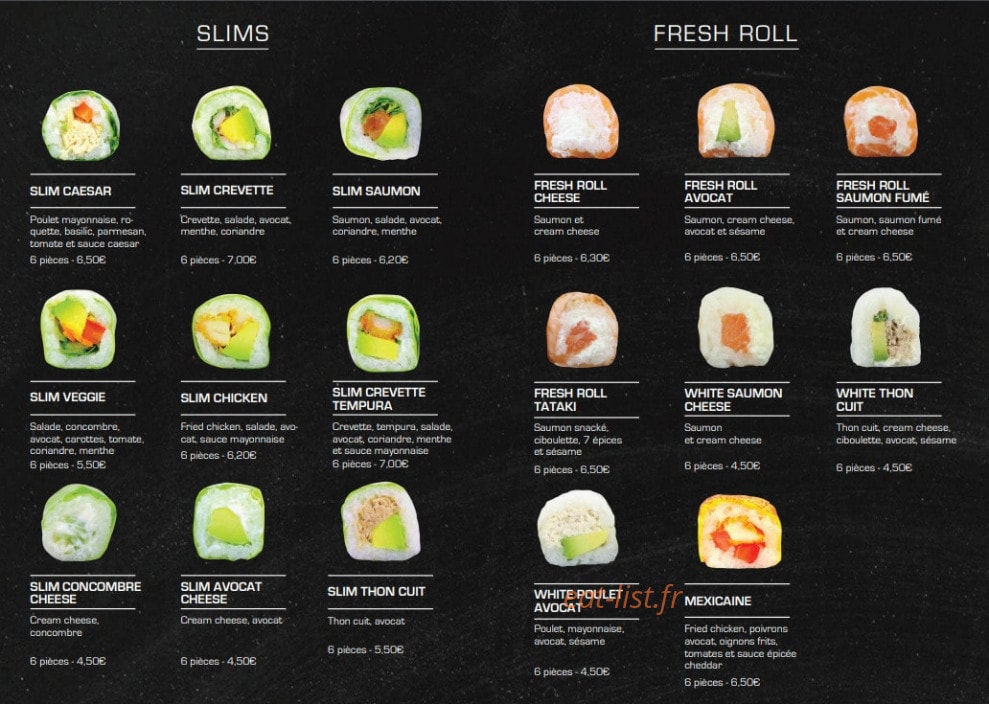 Sushi park — carte page 7