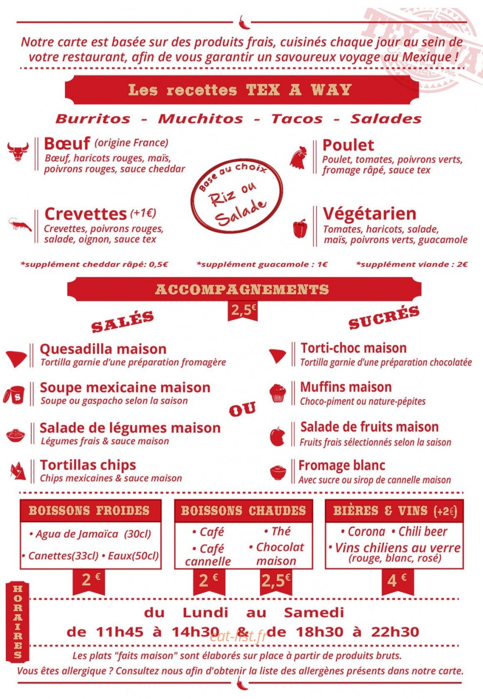 Tex a Way — carte page 2