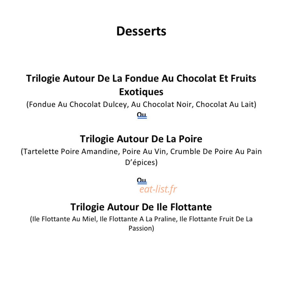 Trilogie Et Saveurs — carte page 3