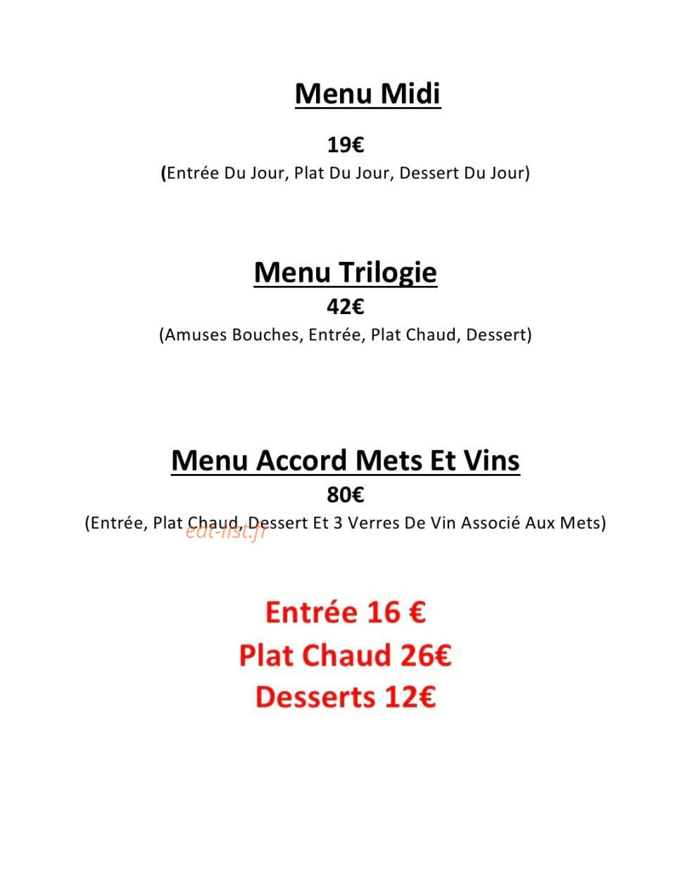 Trilogie Et Saveurs — carte page 4