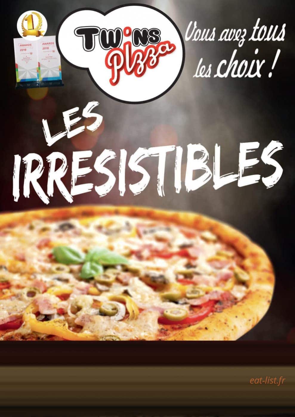 Twin's Pizza — carte page 3