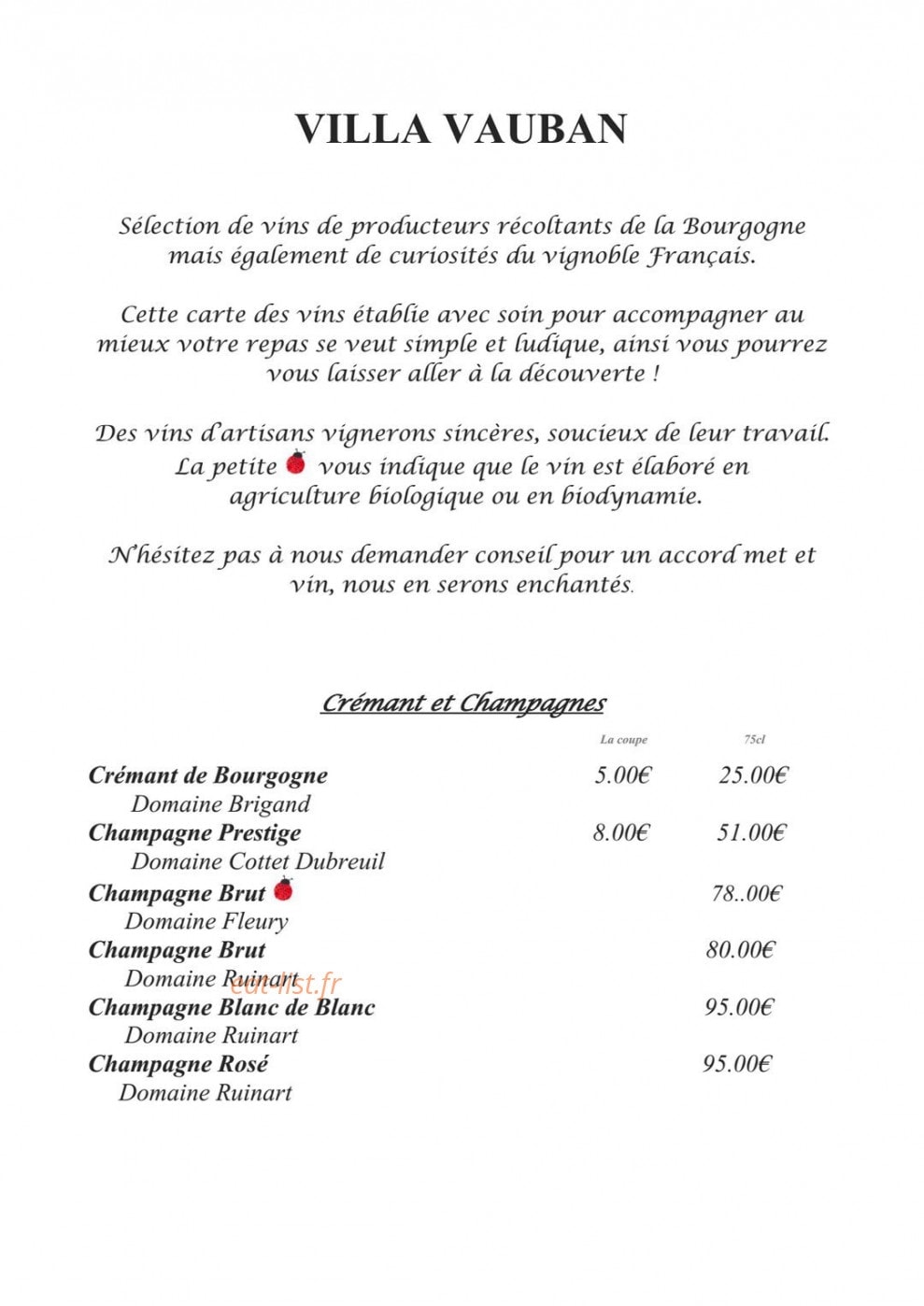 Villa vauban — carte page 8