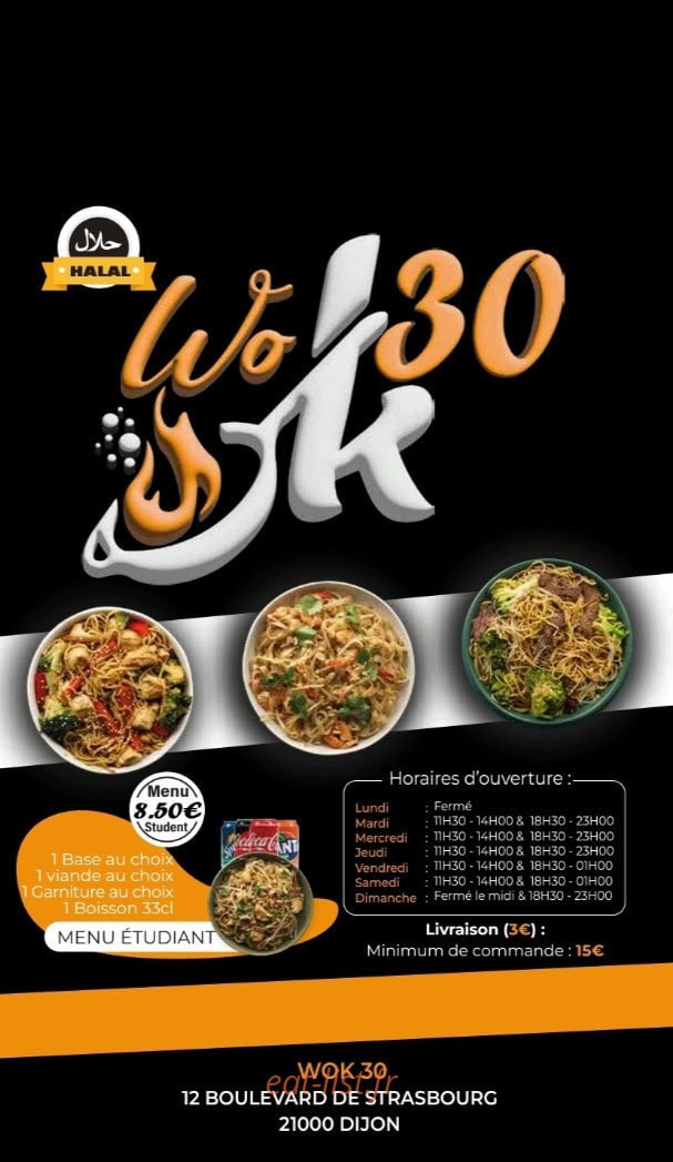 Wok 30 — carte page 1