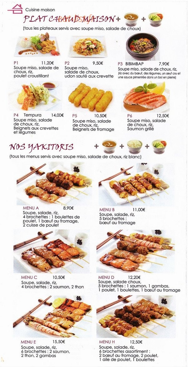 Ye Sushi — carte page 4