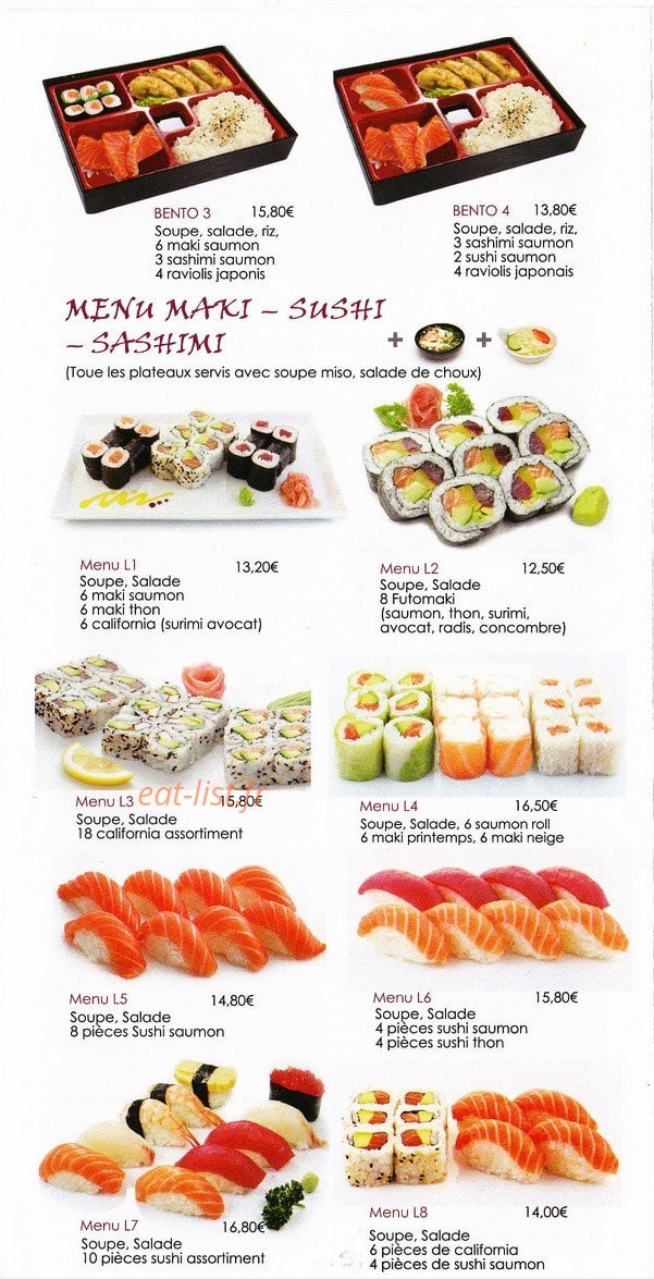Ye Sushi — carte page 6