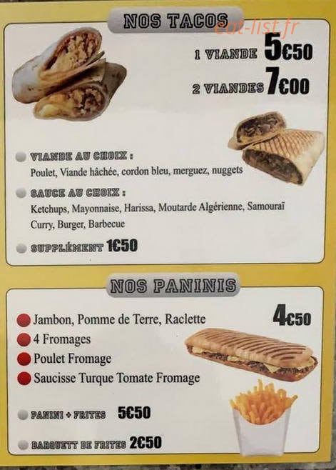 Genlis Pizza — carte page 3