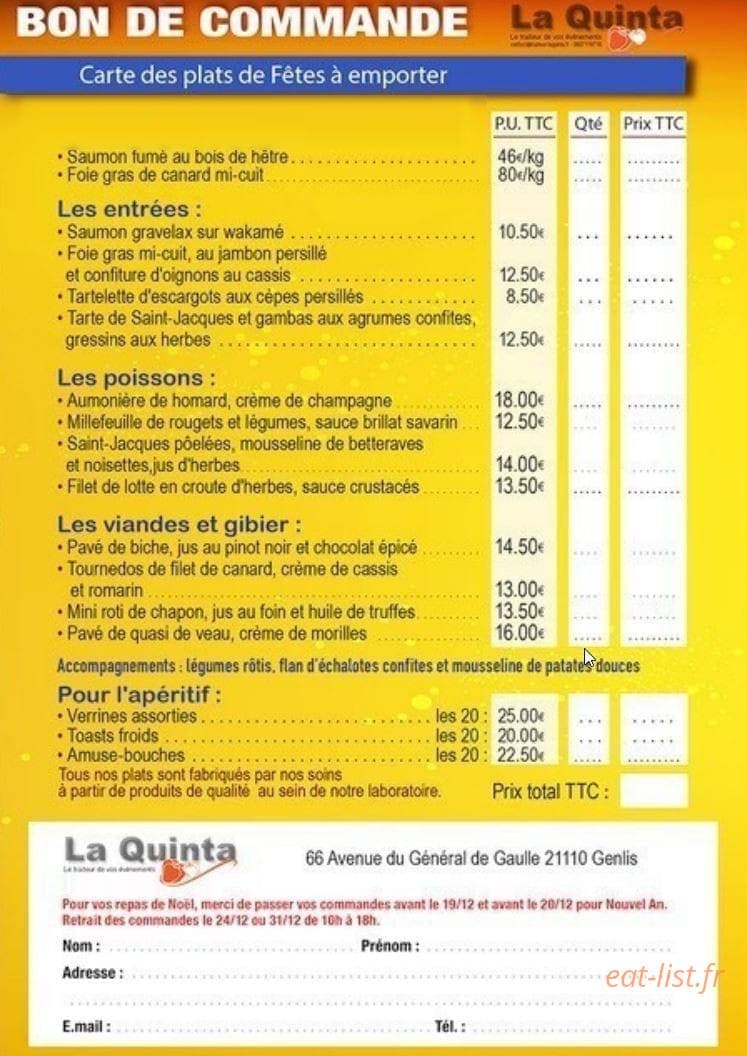 La Quint — carte page 1