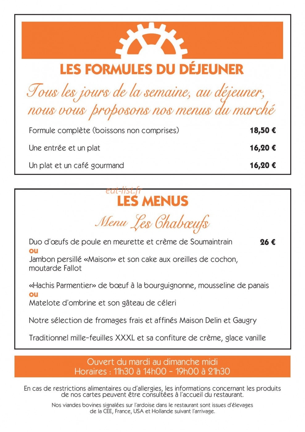 Les Temps Modernes — carte page 1