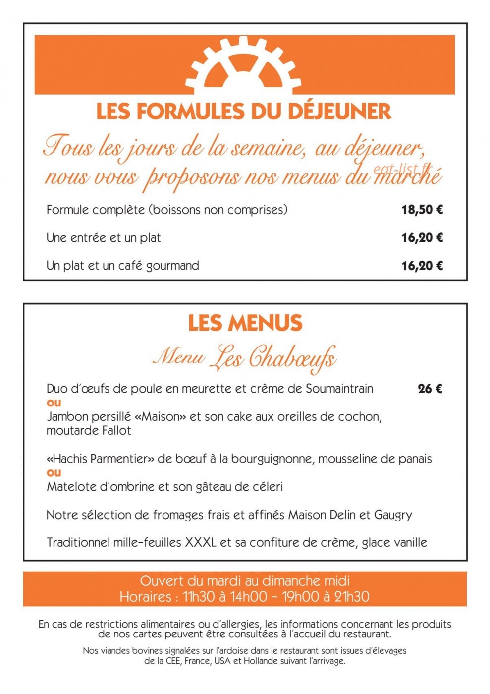 Les Temps Modernes — carte page 1