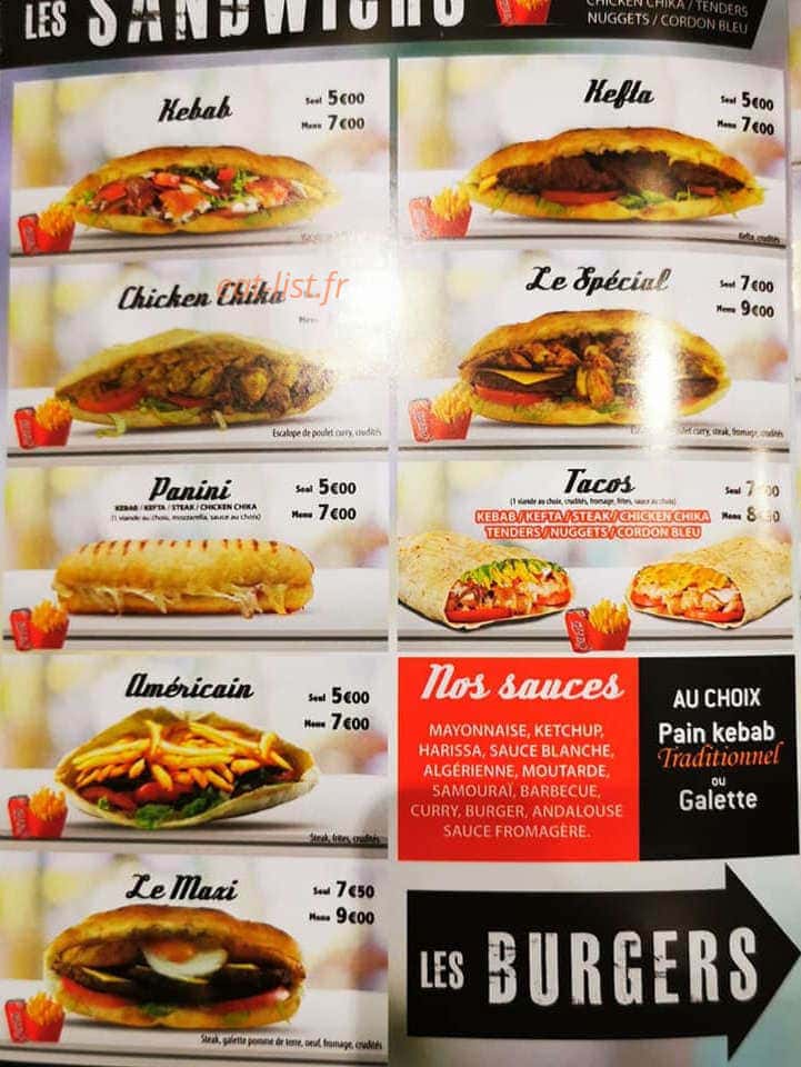 O'Kebab — carte page 2
