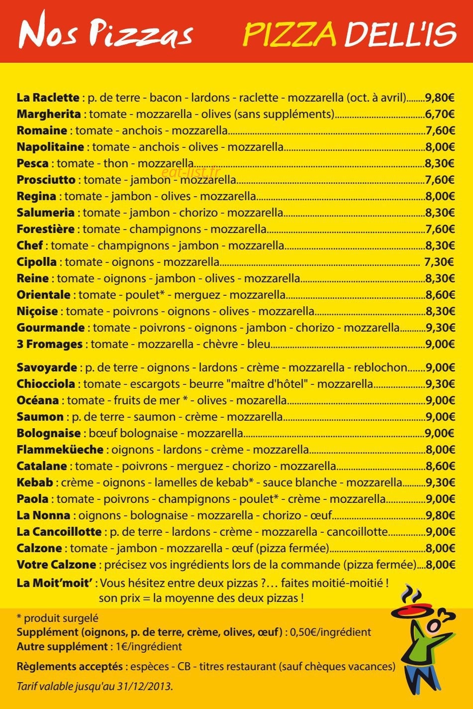 Pizza dell'is — carte page 1