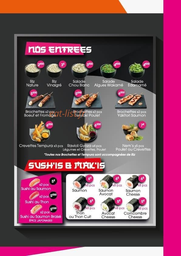 Pok & Sush'is — carte page 2
