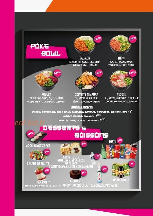 Pok & Sush'is — carte page 7